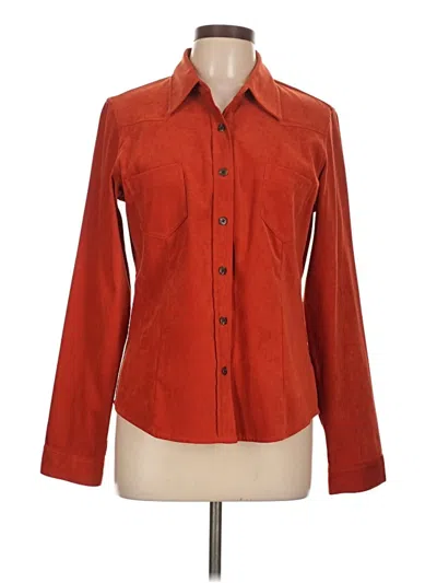 Pre-owned Harold's Long Sleeve Blouse In Orange