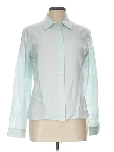 Pre-owned Harold's Long Sleeve Blouse In Teal