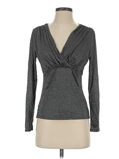 Pre-owned Harold's Long Sleeve Top Gray Cowl Neck Tops