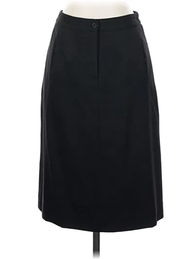 Pre-owned Harold's Wool Skirt In Black