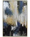 Harp & Finial Apollo Framed Canvas Art- Small - Hand Painted Abstract - Multicolored In Multicolor