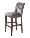 Harp & Finial Capp Bar Stool In Black