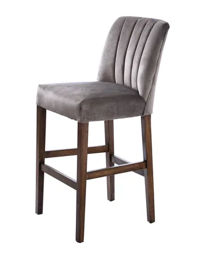 Harp & Finial Capp Bar Stool In Black
