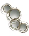 Harp & Finial Conway Mirror - Gold Metal Finish In Gold