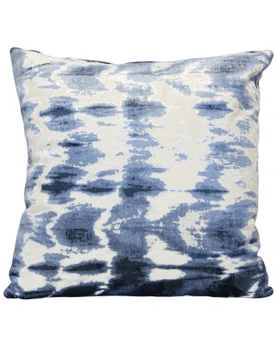 Harp & Finial Kanoko Sapphire Pillow With Down Insert
