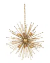Harp & Finial Lighting Archer Chandelier In Gold