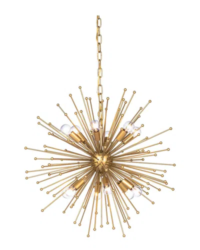Harp & Finial Lighting Archer Chandelier In Gold