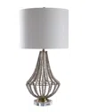 Harp & Finial Lighting Aurora Table Lamp In White