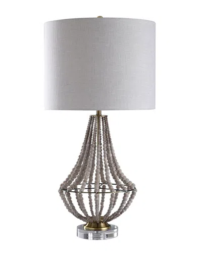 Harp & Finial Lighting Aurora Table Lamp In White