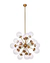 Harp & Finial Lighting Chloe Chandelier In Gold