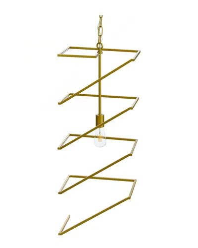 Harp & Finial Lighting Indra Pendant In Gold