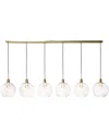Harp & Finial Lighting Luca Brass Pendant In Gold