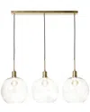 Harp & Finial Lighting Luca Brass Pendant In Gold