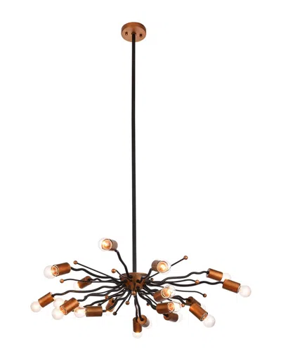 Harp & Finial Lighting Maeve Chandelier In Black