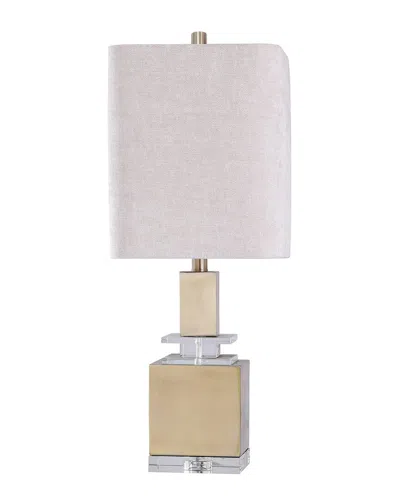 Harp & Finial Lighting Ronda Table Lamp In Gold