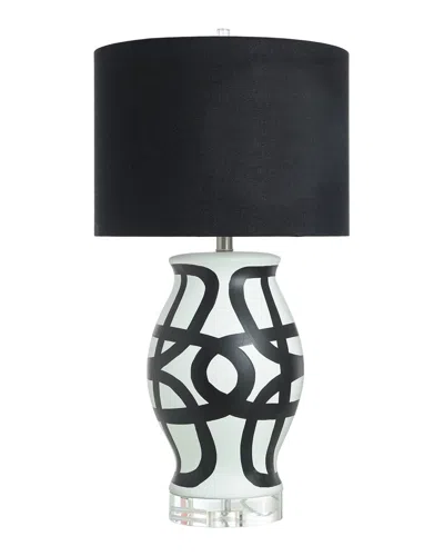 Harp & Finial Manning Table Lamp
