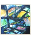HARP & FINIAL HARP & FINIAL ONYX FRAMED CANVAS ART WITH 1.5IN FRAME