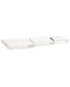 Harp & Finial Set Of 3 Lismore Crystal Trays Risers