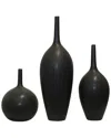 Harp & Finial Set Of 3 Porter Vases