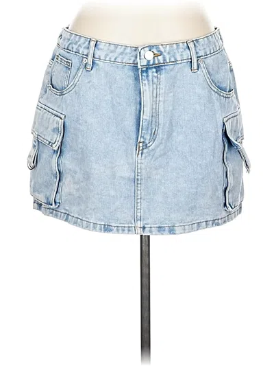 Pre-owned Harper & Ivy Denim Skirt In Blue