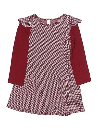 Pre-owned Harper Canyon Kids' Dress In Burgundy
