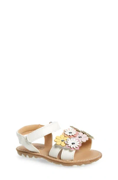 Harper Canyon Kids' Abigayle Floral Sandal In White Multi