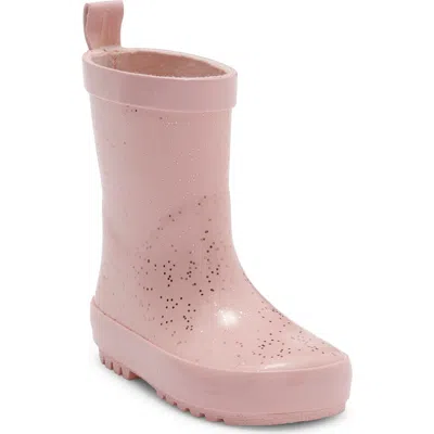Harper Canyon Kids' Audra Glitter Rainboot In Pink