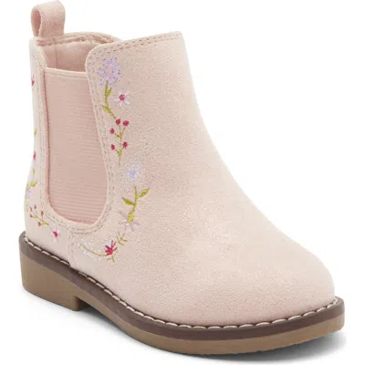 Harper Canyon Kids' Caite Embroidered Short Boot In Pink