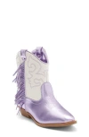 Harper Canyon Kids' Carolynne Fringe Western Boot In Purple