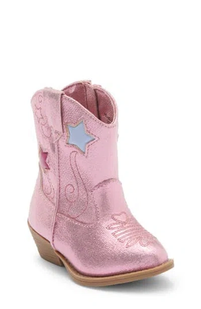 Harper Canyon Kids' Chelsee Star Western Boot In Pink