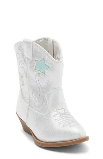 Harper Canyon Kids' Chelsee Star Western Boot In White