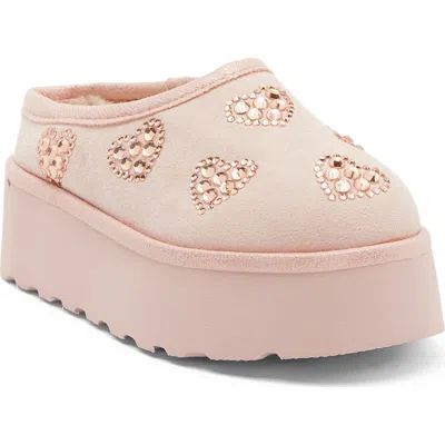 Harper Canyon Kids' Ellaine Heart Platform Slipper In Pink