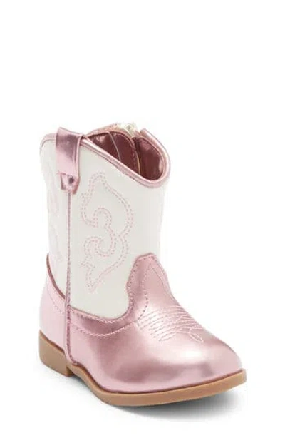 Harper Canyon Kids' Gabriela Western Bootie In Pink