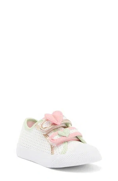 Harper Canyon Kids' Marie Metallic Sneaker In White Multi