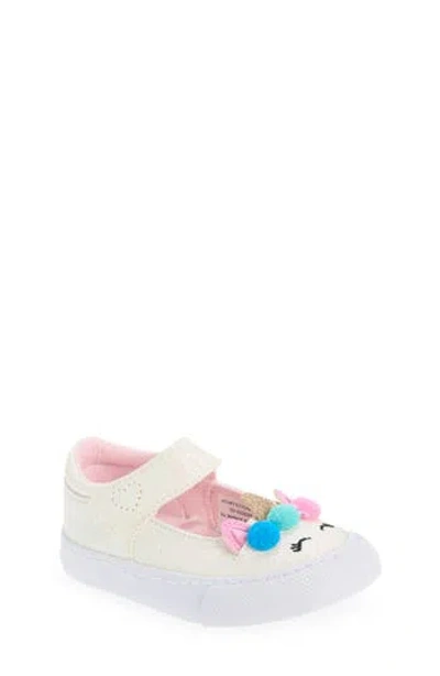 Harper Canyon Kids' Mystical Unicorn Mary Jane Flat In White
