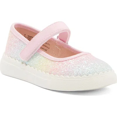 Harper Canyon Kids' Pearlla Play Glitter Sneaker In Rainbow Glitter