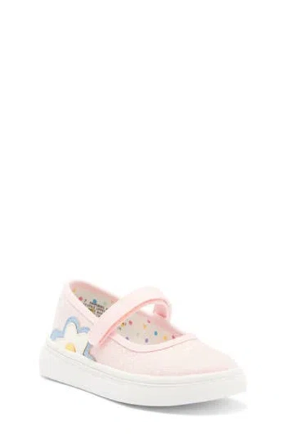 Harper Canyon Kids' Penny Play Mary Jane Flat In Pink Glitter
