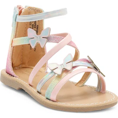 Harper Canyon Kids' Rubie Gladiator Sandal In Animal Print