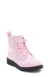 Harper Canyon Kids' Victorya Heart Combat Boot In Pink