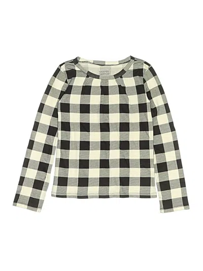 Pre-owned Harper Canyon Kids' Long Sleeve Blouse In White
