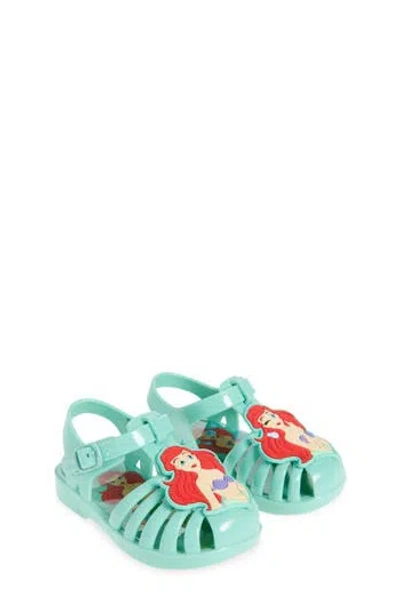 Harper Canyon X Disney® Kids' Ariel Fisherman Sandal In Green Aqua
