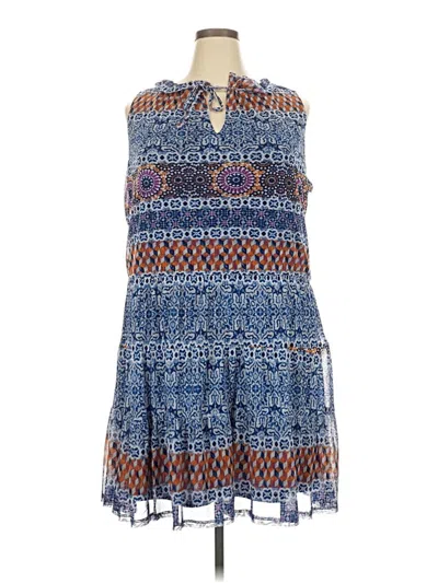 Pre-owned Harper Casual Dress In Blue