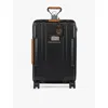 Harper Collective X Mcm 4-wheel Recycled-plastic Cabin Suitcase 56.6cm In Black