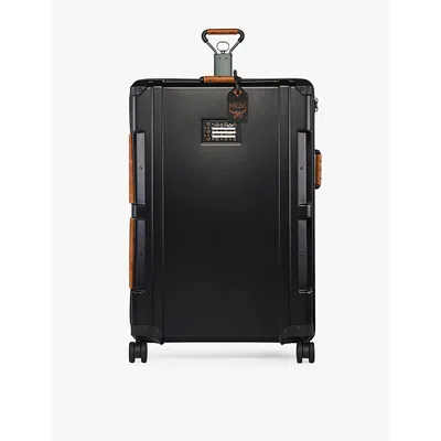 Harper Collective Black  X Mcm Large 4-wheel Recycled-plastic Suitcase 79cm