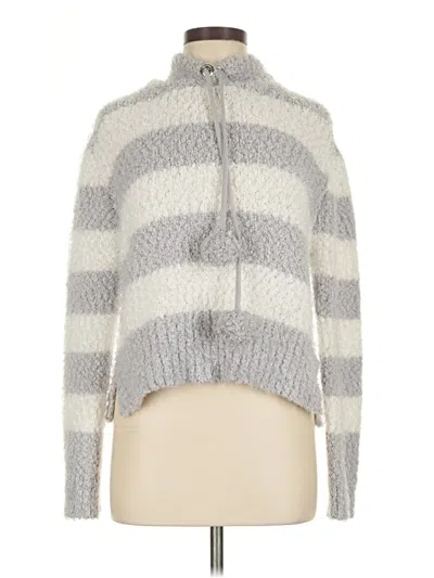 Pre-owned Harper Heritage Cardigan Sweater In Silver