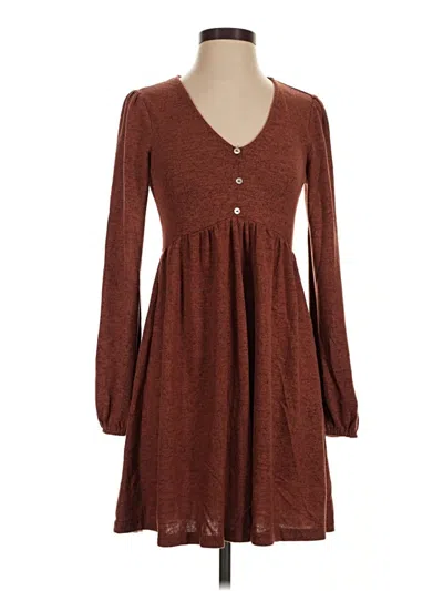 Pre-owned Harper Heritage Casual Dress In Brown