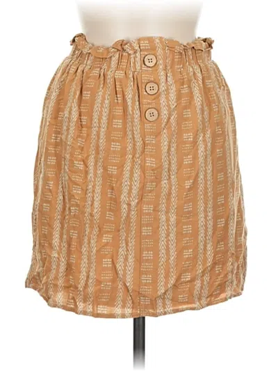 Pre-owned Harper Heritage Casual Skirt In Brown