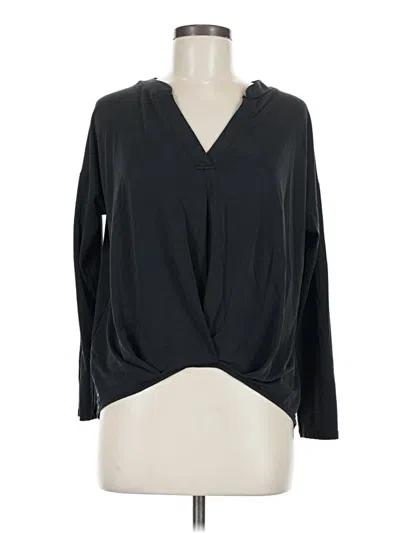 Pre-owned Harper Heritage Long Sleeve Blouse In Black