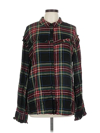 Pre-owned Harper Heritage Long Sleeve Button Down Shirt In Black
