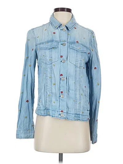Pre-owned Harper Heritage Long Sleeve Button Down Shirt In Blue